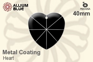 Preciosa Heart (2718) 40mm - Metal Coating - 關閉視窗 >> 可點擊圖片