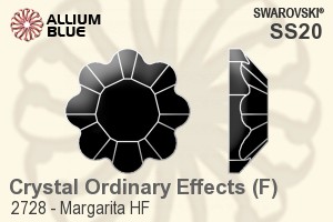 施華洛世奇 Margarita 熨底平底石 (2728) SS20 - 白色（半塗層） 鋁質水銀底