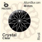 Preciosa Rivoli (2729) 40mm - Clear Crystal