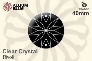 Preciosa Rivoli (2730) 40mm - Clear Crystal