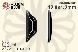 施華洛世奇 Trapeze 平底石 (2772) 12.9x4.2mm - 顏色 無水銀底 - 關閉視窗 >> 可點擊圖片