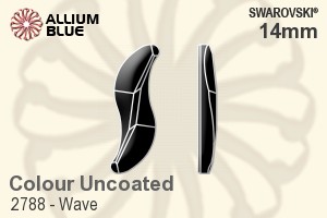 Swarovski Wave Flat Back No-Hotfix (2788) 14mm - Colour (Uncoated) Unfoiled - Click Image to Close