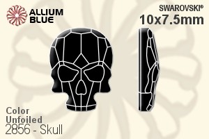 Swarovski Skull Flat Back No-Hotfix (2856) 10x7.5mm - Color Unfoiled - Haga Click en la Imagen para Cerrar