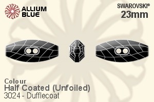Swarovski Dufflecoat Button (3024) 23mm - Color (Half Coated) Unfoiled - Haga Click en la Imagen para Cerrar