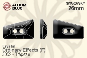 Swarovski Trapeze Button (3052) 26mm - Crystal Effect With Platinum Foiling - Haga Click en la Imagen para Cerrar