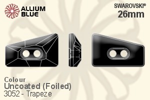 Swarovski Trapeze Button (3052) 26mm - Colour (Uncoated) With Aluminum Foiling - 关闭视窗 >> 可点击图片