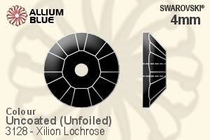 Swarovski Xilion Lochrose Sew-on Stone (3128) 4mm - Color Unfoiled