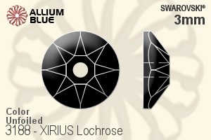 Swarovski XIRIUS Lochrose Sew-on Stone (3188) 3mm - Color Unfoiled - Click Image to Close