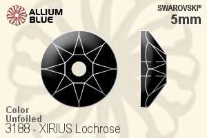 スワロフスキー XIRIUS Lochrose ソーオンストーン (3188) 5mm - カラー 裏面にホイル無し