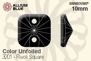 Swarovski Rivoli Square Sew-on Stone (3201) 10mm - Color Unfoiled - Haga Click en la Imagen para Cerrar