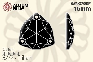 スワロフスキー Trilliant ソーオンストーン (3272) 16mm - カラー 裏面にホイル無し - ウインドウを閉じる