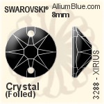 Swarovski XIRIUS Sew-on Stone (3288) 8mm - Clear Crystal With Platinum Foiling