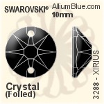 Swarovski XIRIUS Sew-on Stone (3288) 10mm - Clear Crystal With Platinum Foiling