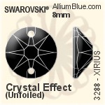 Swarovski XIRIUS Sew-on Stone (3288) 8mm - Crystal Effect Unfoiled