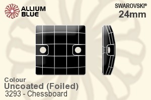 施华洛世奇 Chessboard 手缝石 (3293) 24mm - Colour (Uncoated) With Platinum Foiling - 关闭视窗 >> 可点击图片