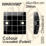 施华洛世奇 Chessboard 手缝石 (3293) 24mm - Colour (Uncoated) With Platinum Foiling