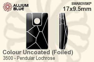 施华洛世奇 Pendular Lochrose 手缝石 (3500) 17x9.5mm - Colour (Uncoated) With Platinum Foiling - 关闭视窗 >> 可点击图片