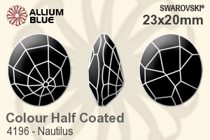 Swarovski Nautilus Fancy Stone (4196) 23x20mm - Colour (Half Coated) Unfoiled - 關閉視窗 >> 可點擊圖片