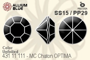 Preciosa MC Chaton OPTIMA (431 11 111) SS15 / PP29 - Color Unfoiled - Haga Click en la Imagen para Cerrar