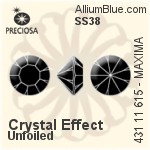 Preciosa MC Chaton MAXIMA (431 11 615) SS38 - Crystal Effect Unfoiled