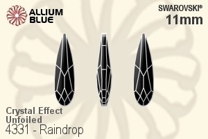 Swarovski Raindrop Fancy Stone (4331) 11mm - Crystal Effect Unfoiled - Haga Click en la Imagen para Cerrar