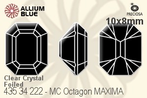 PRECIOSA Octagon MAXIMA 10x8 crystal DF