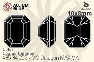 Preciosa MC Octagon MAXIMA Fancy Stone (435 34 222) 10x8mm - Color (Coated) Unfoiled - Haga Click en la Imagen para Cerrar