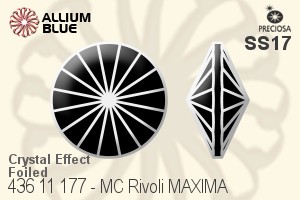 Preciosa MC Rivoli (436 11 177) SS17 - Crystal Effect With Dura™ Foiling - Haga Click en la Imagen para Cerrar