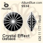 Preciosa MC Rivoli MAXIMA (436 11 177) SS34 - Crystal Effect Unfoiled