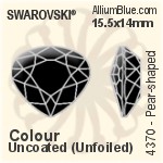 Swarovski XILION Square Fancy Stone (4428) 2mm - Clear Crystal With Platinum Foiling