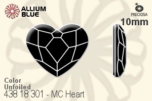 Preciosa MC Heart Flat-Back Stone (438 18 301) 10mm - Color Unfoiled