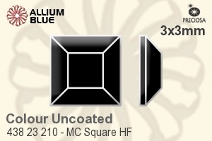 Preciosa MC Square Flat-Back Hot-Fix Stone (438 23 210) 3x3mm - Colour (Uncoated) - Haga Click en la Imagen para Cerrar