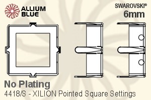 施華洛世奇XILION施亮Pointed 正方形花式石爪托 (4418/S) 6mm - 無鍍層 - 關閉視窗 >> 可點擊圖片