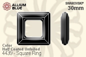 Swarovski Square Ring Fancy Stone (4439) 30mm - Colour (Half Coated) Unfoiled - Haga Click en la Imagen para Cerrar