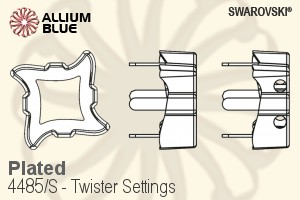Swarovski Twister Settings (4485/S) 17mm - Plated - Haga Click en la Imagen para Cerrar
