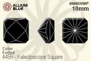 施華洛世奇 Kaleidoscope 正方形 花式石 (4499) 10mm - 顏色 白金水銀底