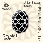 寶仕奧莎 機切串珠 Bellatrix (451 19 002) 6mm - 透明白色
