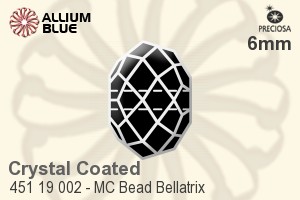 宝仕奥莎 机切串珠 Bellatrix (451 19 002) 6mm - 白色（镀膜）