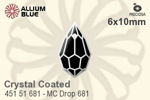 Preciosa MC Drop 681 Pendant (451 51 681) 6x10mm - Crystal Effect - Click Image to Close