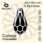 Preciosa MC Drop 984 Pendant (451 51 984) 5.5x11mm - Color