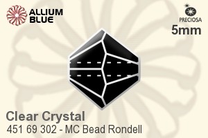 PRECIOSA Rondelle Bead 5 mm crystal