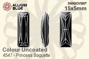 Swarovski Princess Baguette Fancy Stone (4547) 15x5mm - Color Unfoiled