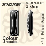 Swarovski Princess Baguette Fancy Stone (4547) 21x7mm - Color Unfoiled