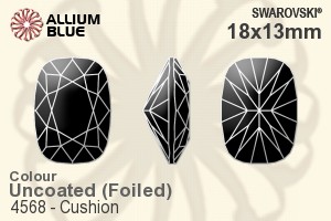 Swarovski Cushion Fancy Stone (4568) 18x13mm - Color With Platinum Foiling - Click Image to Close