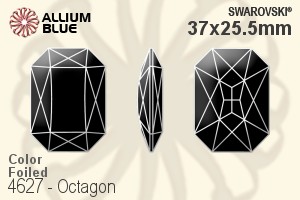 Swarovski Octagon Fancy Stone (4627) 37x25.5mm - Color With Platinum Foiling