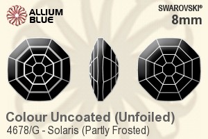 Swarovski Solaris (Partly Frosted) Fancy Stone (4678/G) 8mm - Color Unfoiled - Haga Click en la Imagen para Cerrar