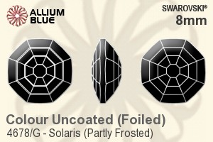 Swarovski Solaris (Partly Frosted) Fancy Stone (4678/G) 8mm - Color With Platinum Foiling - Haga Click en la Imagen para Cerrar