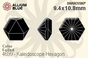 施華洛世奇 Kaleidoscope Hexagon 花式石 (4699) 9.4x10.8mm - 顏色 白金水銀底 - 關閉視窗 >> 可點擊圖片