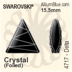 Swarovski Lemon Fancy Stone (4230) 14x9mm - Color With Platinum Foiling