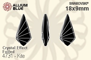 Swarovski Kite Fancy Stone (4731) 18x9mm - Crystal Effect With Platinum Foiling - Haga Click en la Imagen para Cerrar